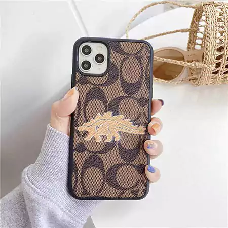 coach 風 iphone16カバー 可愛い 動物柄