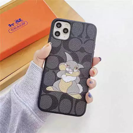 coach 風 iphone16カバー 可愛い 動物柄