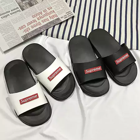 supreme サンダル 男女ペア