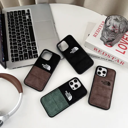 ダウンジャケット風 iphone17ケース ノースフェイス