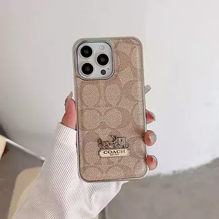 コーチ シグネチャーiphone 17 携帯ケース シルバー