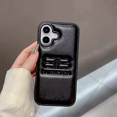 Balenciaga iPhone 17pro maxケース ホットプレスレザー
