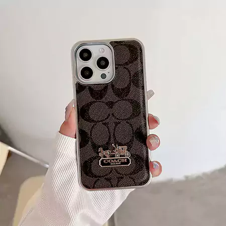コーチ シグネチャーiphone 17 携帯ケース シルバー
