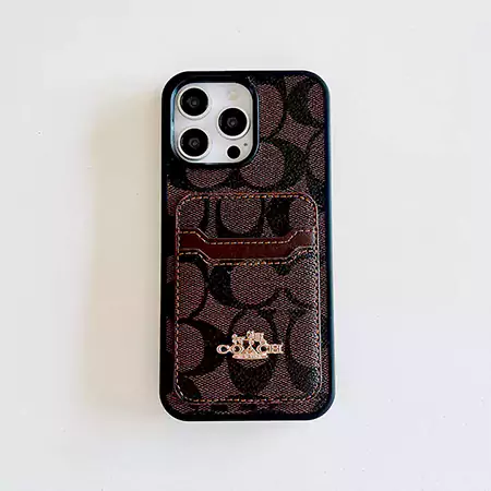 Coach iphone 17 proケース キルティングレザー