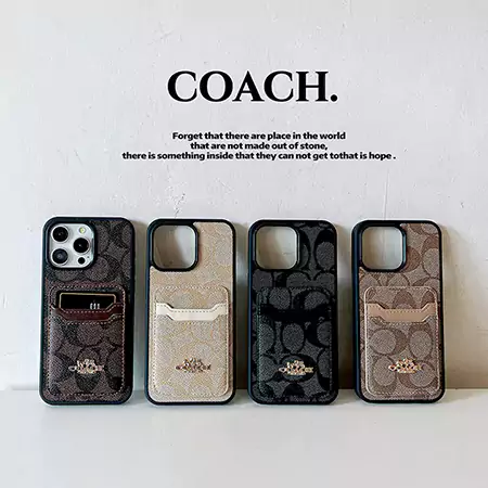 Coach iphone 17 proケース キルティングレザー