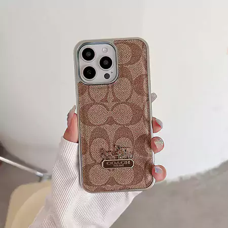 コーチ シグネチャーiphone 17 携帯ケース シルバー