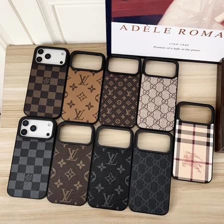 ヴィトン風iphone17proケース PUレザー