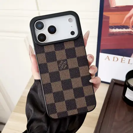 ヴィトン風iphone17proケース PUレザー