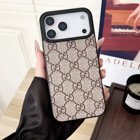 ヴィトン風iphone17proケース PUレザー