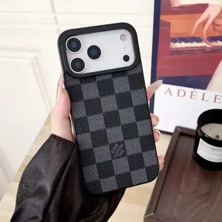 ヴィトン風iphone17proケース PUレザー