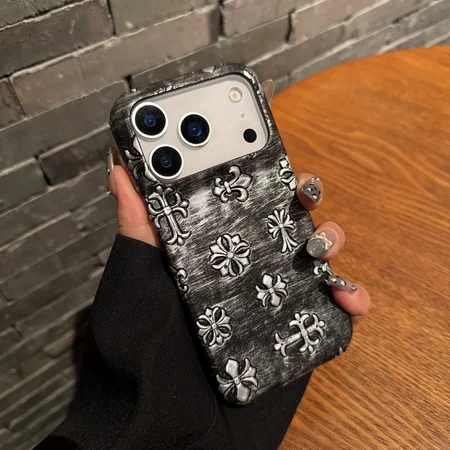 クロームハーツiphone17ケース 皮製