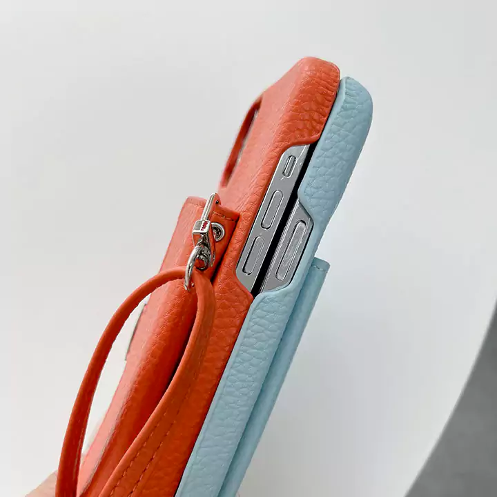 hermes iphone16 plusケース ネックストラップ付き