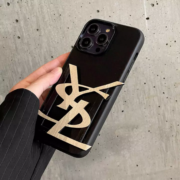 YSL iphone14 スマホケース ブランドロゴ付き