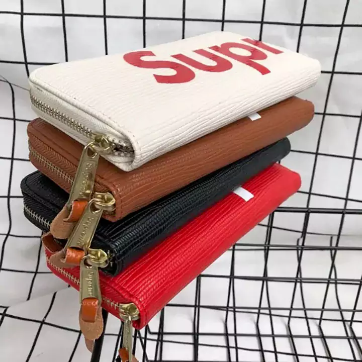 シュプリーム 長財布 red