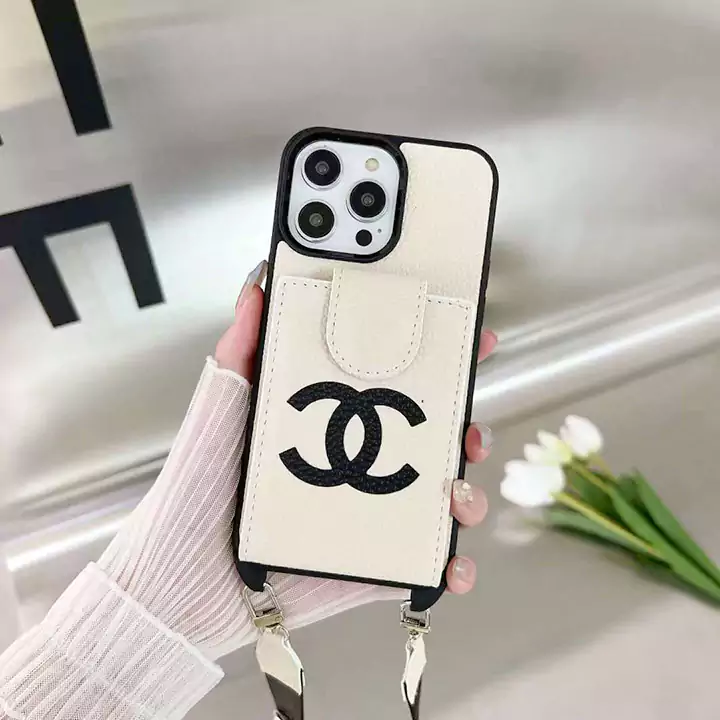 chanel iphone16 plusケース ストラップ付き