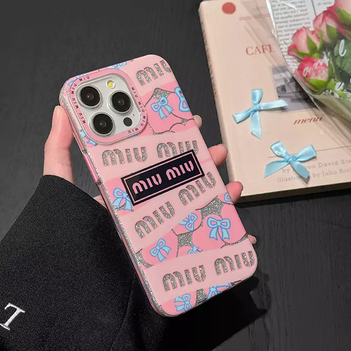  miumiu iphone15 スマホケース かわいい