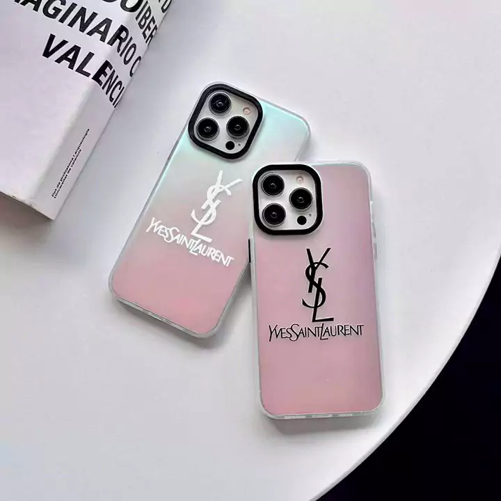 YSL iphone15 スマホケース 字母プリント