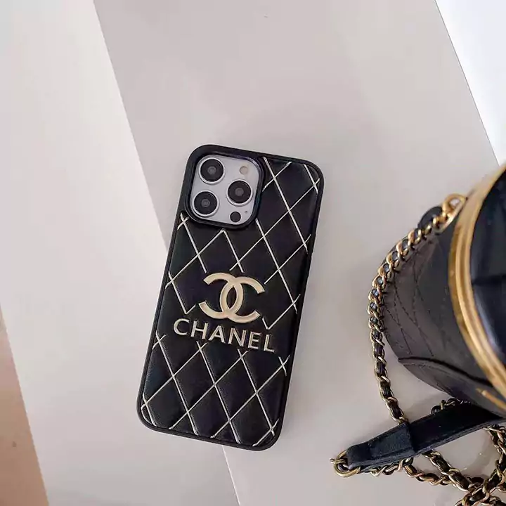 chanel iphone16 plusケース 白黒