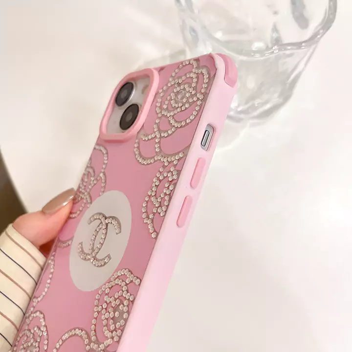 シャネル iphone15 ケース ピンク