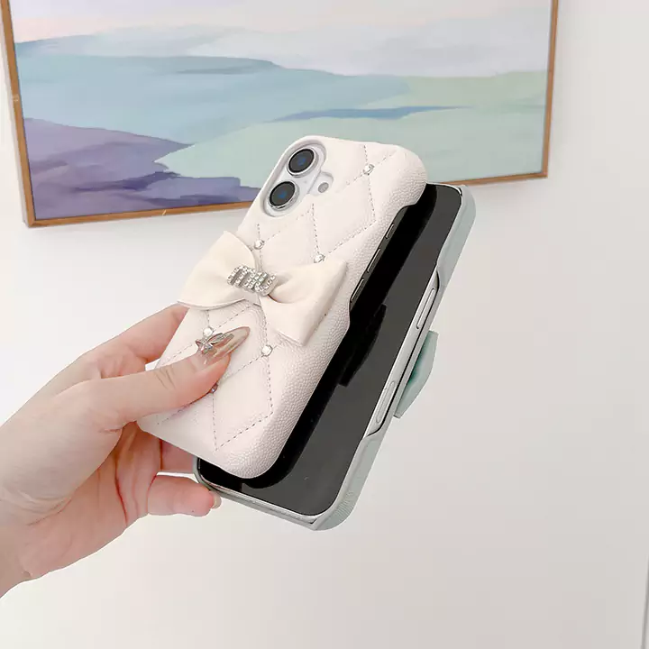 miu miu iphone16ケース リボン