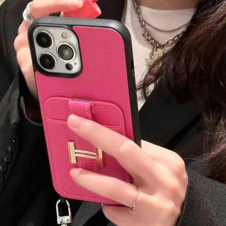 hermes iphone16 ケース ストラップ付き