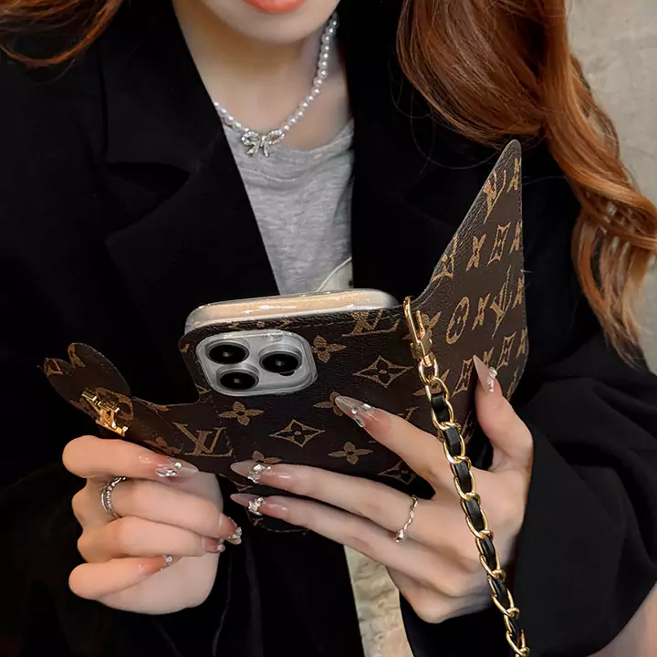 Vuitton アイフォン16 proケース 手帳 チェーン付き