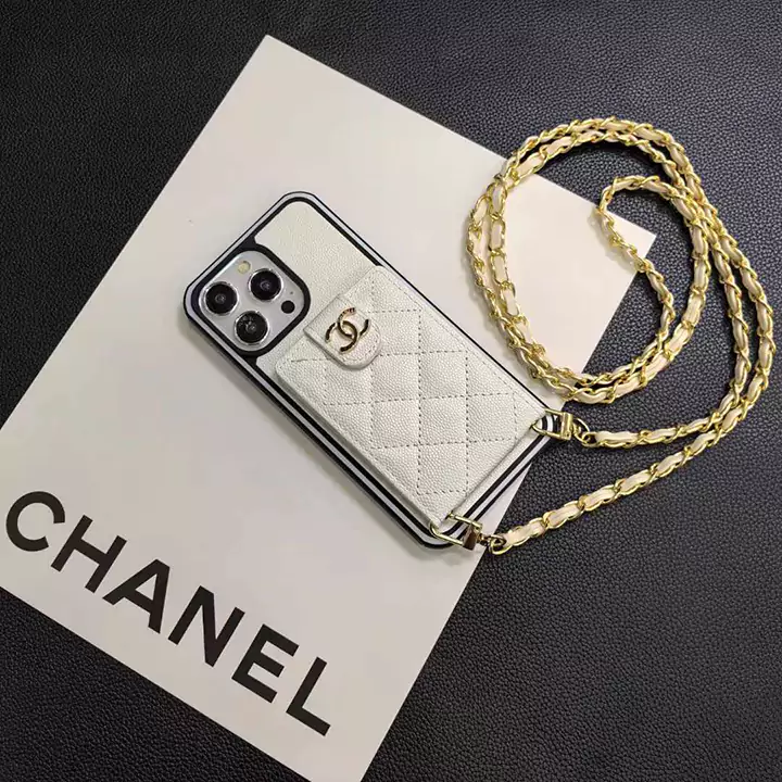 chanel iphone 17 proケース カードポッケト付き
