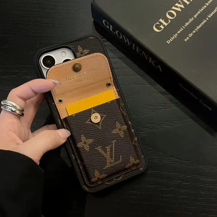 ハイ ブランド iphone16 proケース カード収納