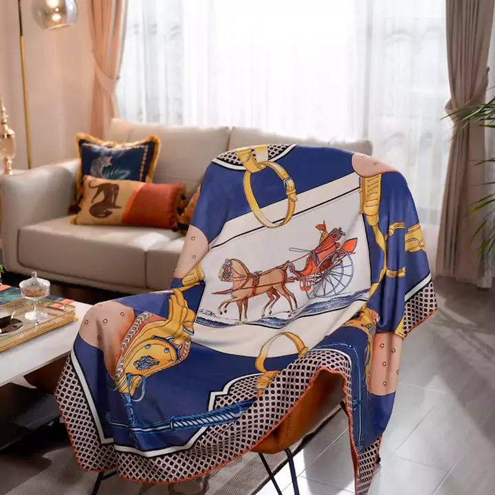 HERMES 毛布 ひざ掛け