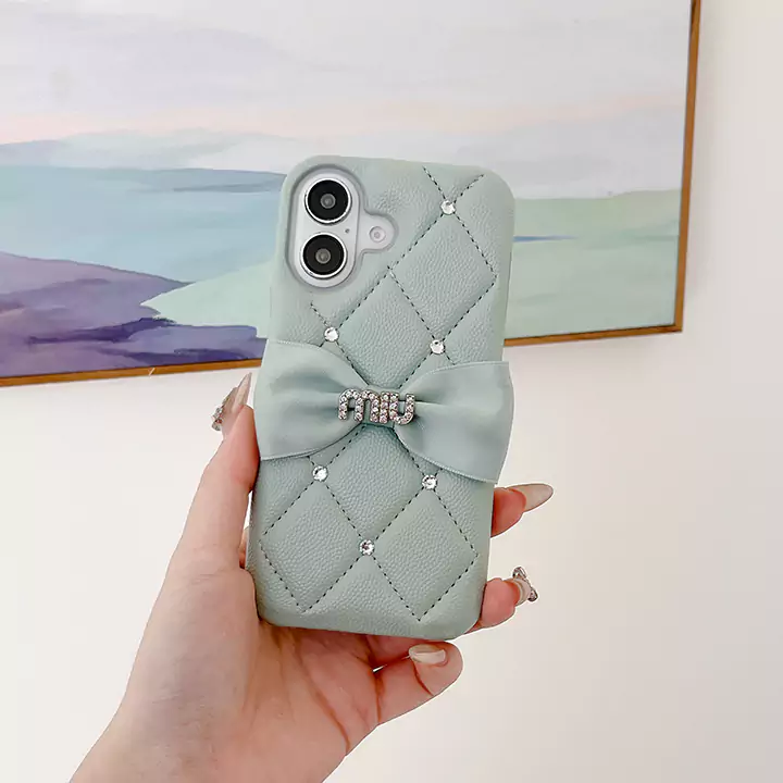 ミュウミュウ iphone16 携帯ケース レザー