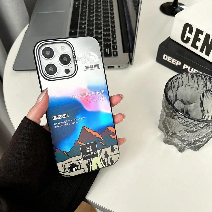 ノース フェイスiphone 17 pro max 携帯 ケース 雪山