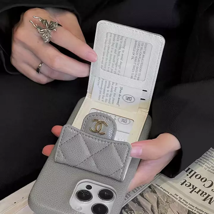 chanel iphone 17ケース 背面 カード収納