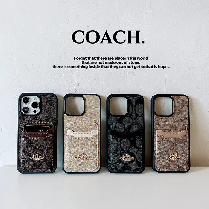 Coach iphone 17 proケース キルティングレザー