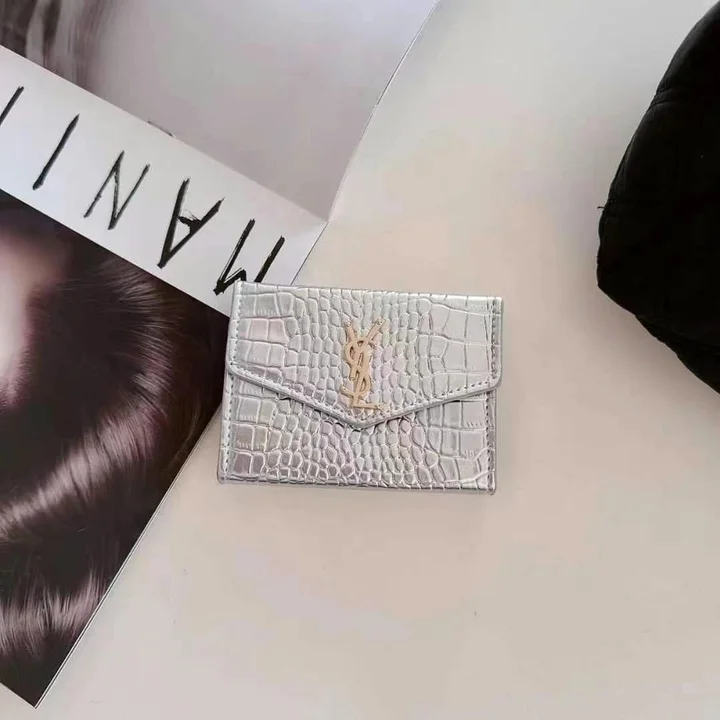 YSL 小銭入れ ワニ柄