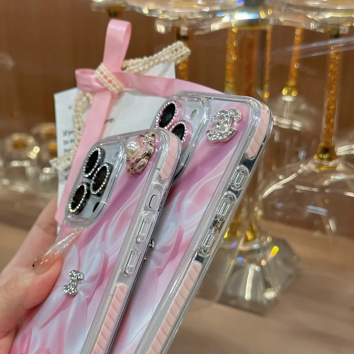 chanel iphone 17 proケース 手提げ ストラップ