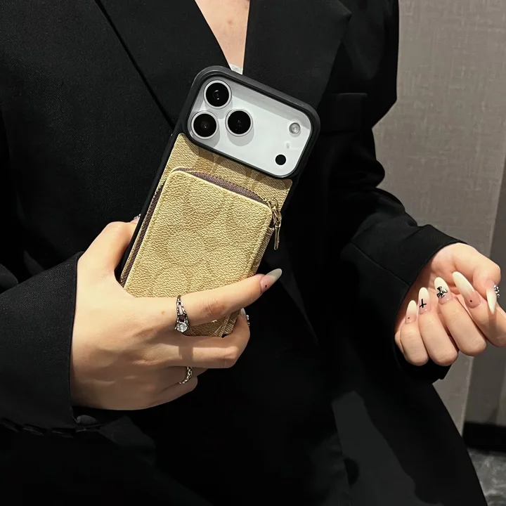 コーチiphone17promaxケース 大容量 カード収納