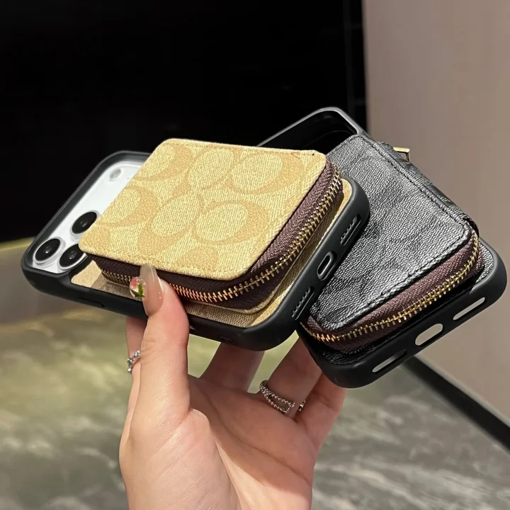 コーチiphone17promaxケース 大容量 カード収納