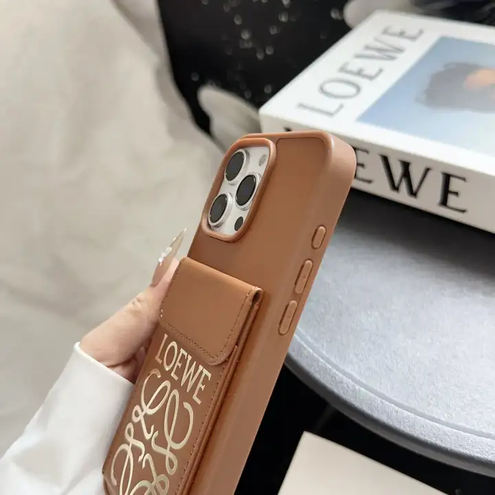 ロエベiphone17promaxケース ショルダー ストラップ付き