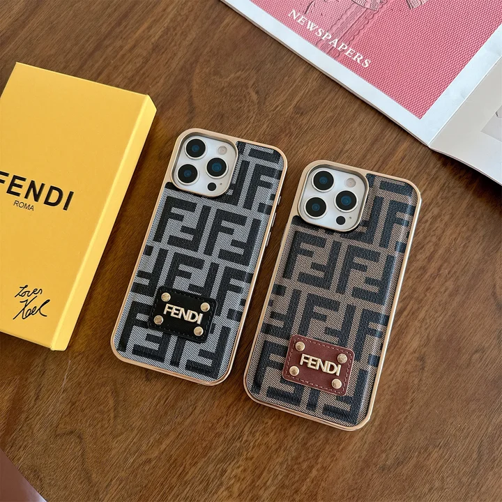 フェンディiphone17ケース 電気メッキ ゴールド